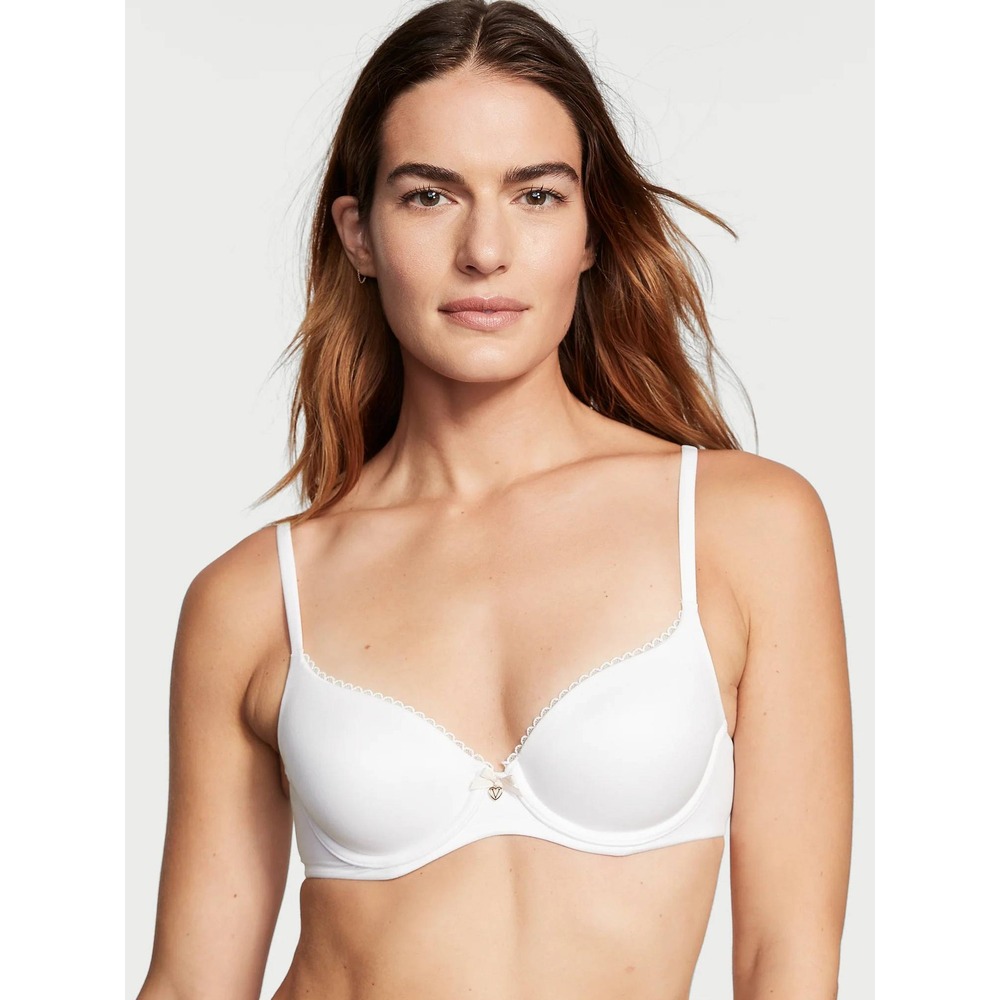 Victorias Secret Womens Body By Victoria Lined Demi Bra Size 32DDD Ivory White